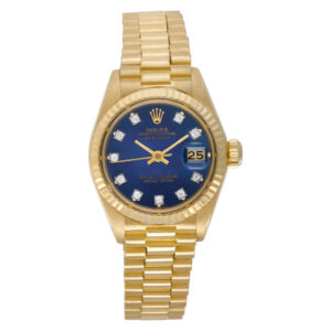 Rolex Datejust 6917 18k Yellow Gold, Blue diamond dial 26mm Automatic watch