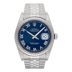 Rolex Datejust 16220 in Stainless Steel, Blue dial 36mm Automatic watch