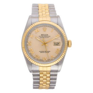 Rolex Datejust 16013 18k Yg  Stainless Steel Cream dial 36mm Automatic watch