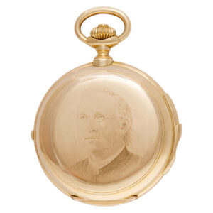 E. Jaccard pocket watch xxx 18k Porcelain dial 58mm Manual watch