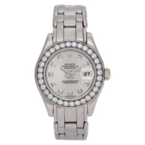 Rolex Masterpiece 69299 in 18k white gold, diamond bezel & dial 28mm Automatic