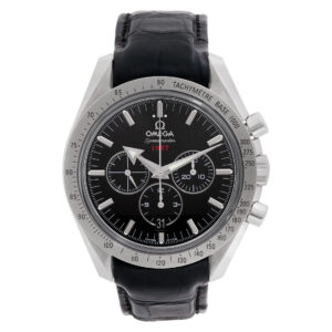 Omega Speedmaster (1975) stainless steel black dial 40mm Automatic watch.