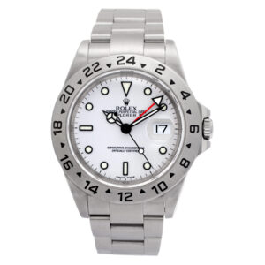 Rolex Explorer II 16570 Stainless Steel White dial 38mm Automatic watch