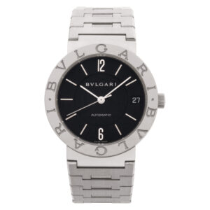 Bvlgari BB 33 SS in Stainless Steel  Black dial 33mm  Automatic watch