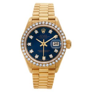 Rolex Datejust 69138 18k Blue dial 26mm Automatic watch