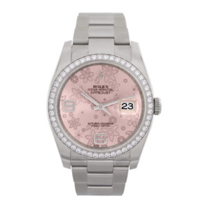 Rolex Datejust 116244 Stainless Steel Pink dial 37mm Automatic watch