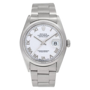 Rolex Datejust 16200 Stainless Steel White dial 36mm Automatic watch