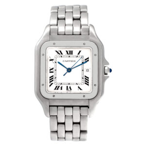 Cartier Panthere Jumbo Steel White dial 29.5mm Quartz watch