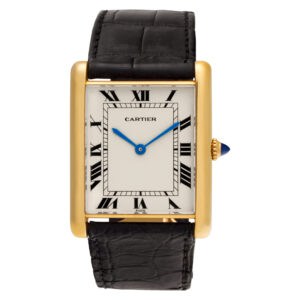 Cartier Tank 18k 28mm auto watch