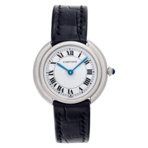 Cartier Vendome 18k White Gold White dial 32mm Manual watch