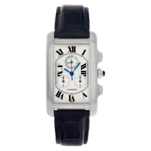 Cartier Tank Americaine 2312 18k White Gold Off White dial mm Quartz watch