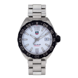 Tag Heuer Formula 1 WAZ1111 Stainless Steel White dial 41mm Quartz watch