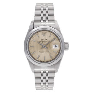 Rolex Date 69160 Jubilee bracelet, Steel, Silver dial 26mm Automatic watch