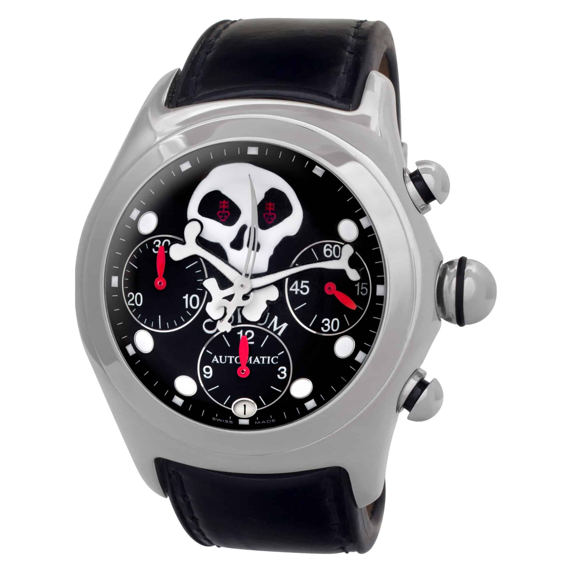 Corum Bubble Jolly Roger 783822 Steel Black dial 44mm Automatic