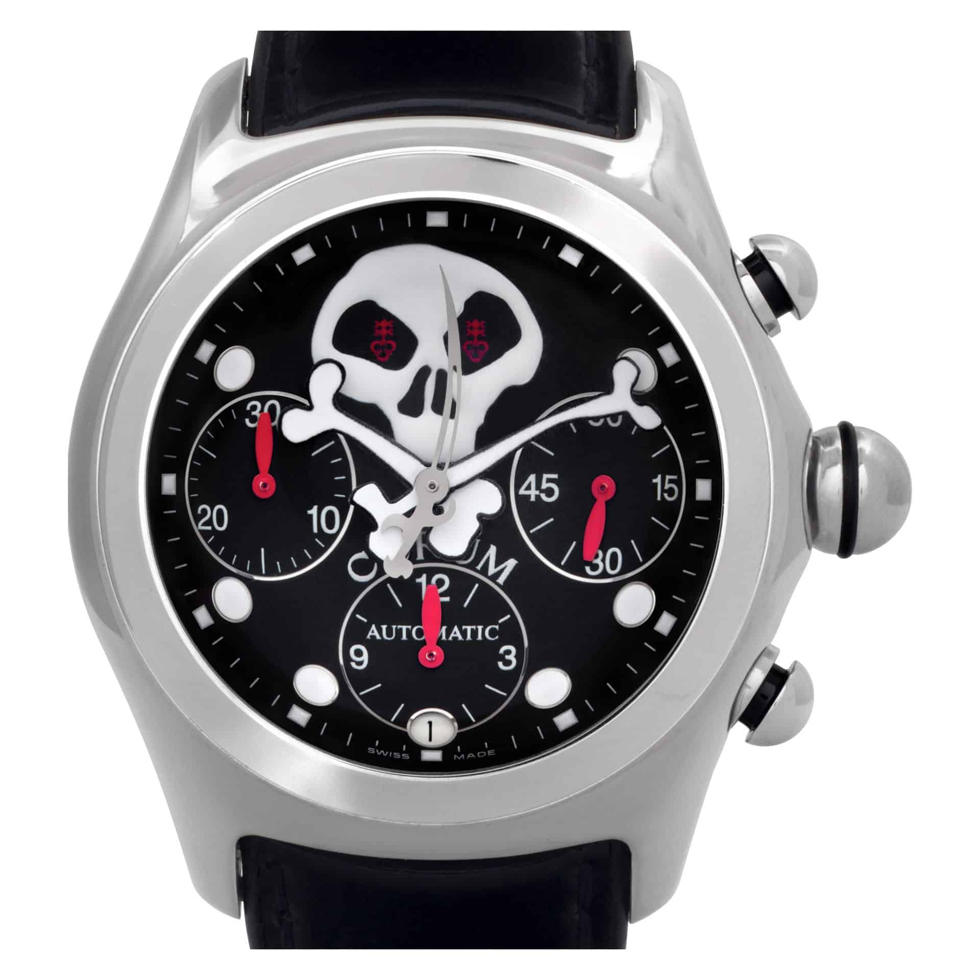 Corum Bubble Jolly Roger 783822 Steel Black dial 44mm Automatic