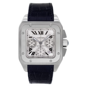 Cartier Santos 100 W20090x8 Stainless Steel White dial 41mm Automatic watch