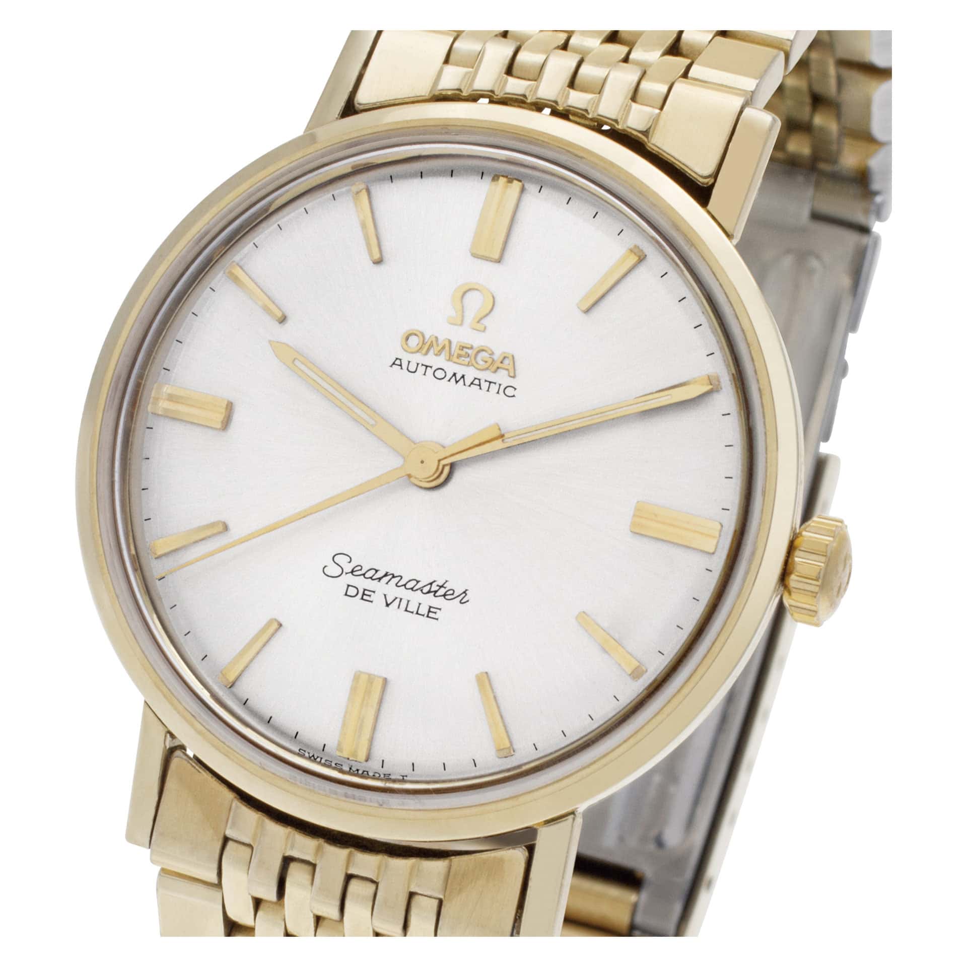 Omega Seamaster LL6287-1 14k Gold Fill Grey dial 34mm Automatic