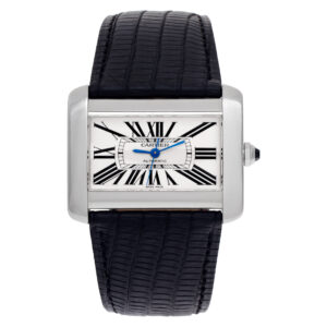 Cartier Tank W6300755 Stainless Steel White dial 38mm Automatic watch