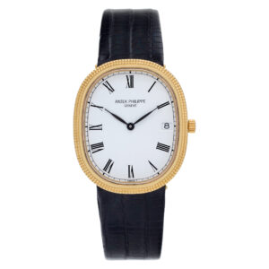 Patek Philippe Ellipse 3931 18k Yellow Gold White dial 33mm Quartz watch