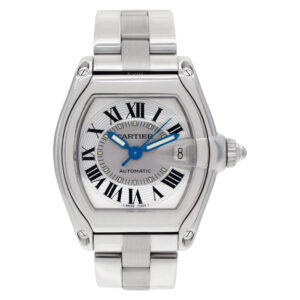 Cartier Roadster W62025V3 Stainless Steel Silver dial 38mm Automatic watch