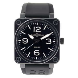 Bell & Ross Aviation BR01-92 Stainless steel & ceramic Black dial 46mm Automatic