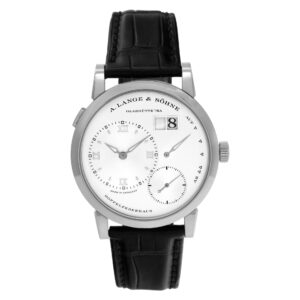 A. Lange & Sohne Lange 1 191.039 18k White Gold Silver dial 38.5mm Manual watch