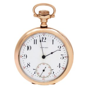 Howard pocket watch 1234 Gold Fill White dial 50mm Manual watch