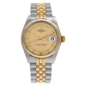 Rolex Date 1505 Stainless Steel Champagne dial 34mm Automatic watch