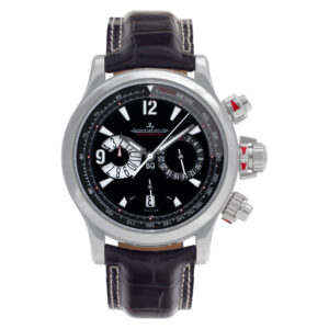 Jaeger LeCoultre Master Compressor 148.8.25 Stainless Steel Black dial 41.5mm Au