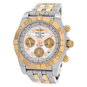 Breitling Chronomat BO1 CB0110 18k & Stainless Steel    Silver dial 45mm Automat