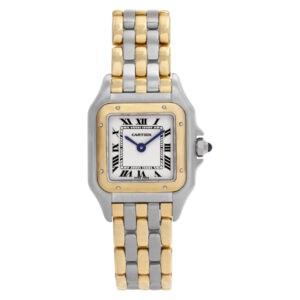 Cartier Panthere W25028B Stainless Steel Cream dial 22mm Quartz watch