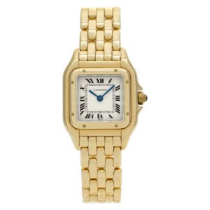 Cartier Panthere W25022b9 18k Yellow Gold Ivory dial 22mm Quartz watch