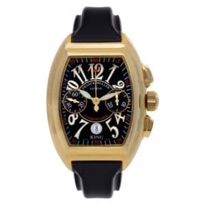 Franck Muller Conquistador 8005 CC King 18k Yellow Gold Black dial 38mm Automati