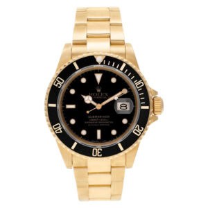 Rolex Submariner 16808 18k Black dial 40mm Automatic watch