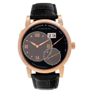 A. Lange & Sohne Lange 1 115.031 18k rose gold Black dial 42mm Manual watch