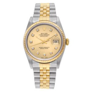 Rolex Datejust 16233 Stainless Steel Champagne dial 36mm Automatic watch