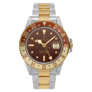 Rolex GMT-Master 16753 18k & steel 40mm auto watch