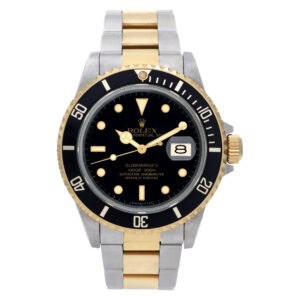 Rolex Submariner 16803 18k & steel 40mm auto watch