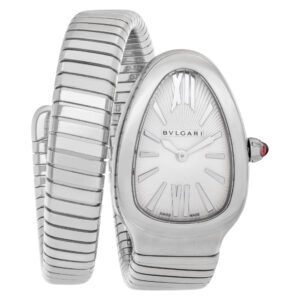 Bvlgari Serpenti SP35S Stainless Steel Silver dial 35mm Quartz watch