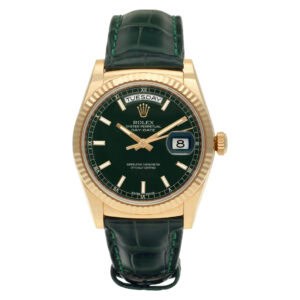 Rolex Day-Date 118138 18k Green dial 36mm Automatic watch