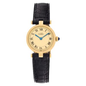 Cartier Vendome 052429 Vermeil Cream dial 24mm Quartz watch