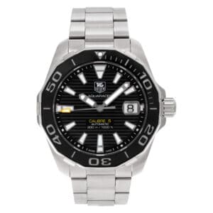 Tag Heuer Aquaracer WAY211A-0 Stainless Steel black grid dial 40mm Automatic wat