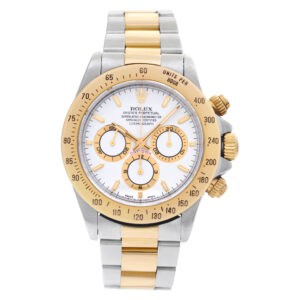 Rolex Daytona 16523 18k & steel 40mm auto watch