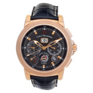 Carl F Bucherer Patravi 10623.03 18k rose gold Black dial 44mm Automatic watch