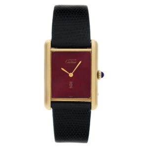 Cartier Tank vermeil 23mm Quartz watch