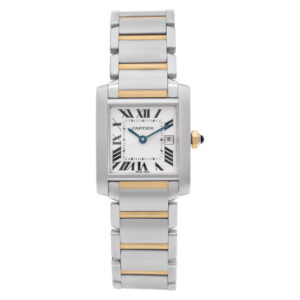 Cartier Tank Francaise W51012Q4 Stainless Steel White dial 25mm Quartz watch