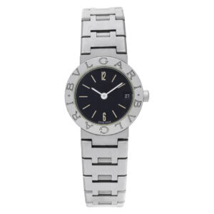 Bvlgari Bvlgari BB 23 SS Stainless Steel Black dial 23mm Quartz watch