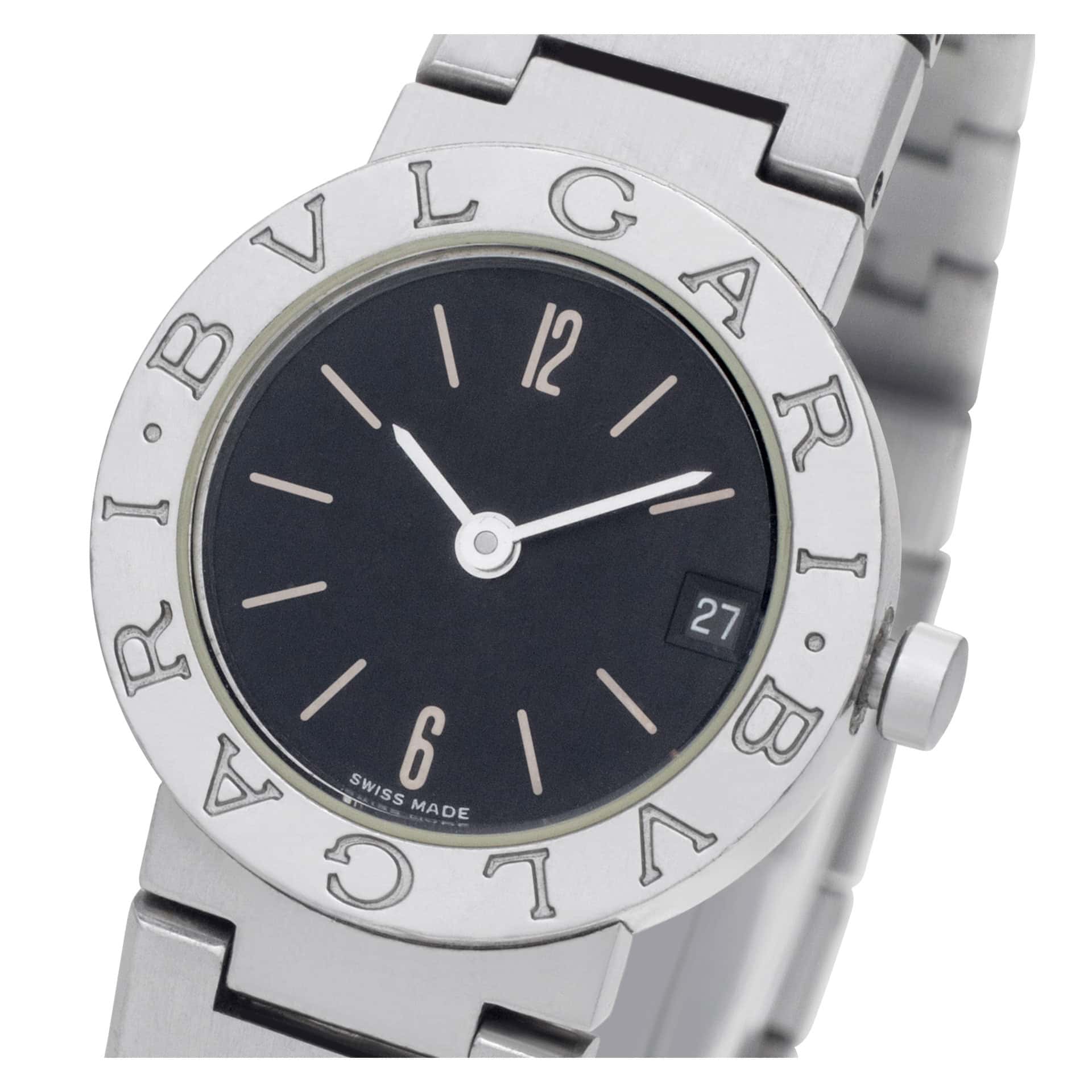 Bvlgari Bvlgari BB 23 SS Stainless Steel Black dial 23mm Quartz