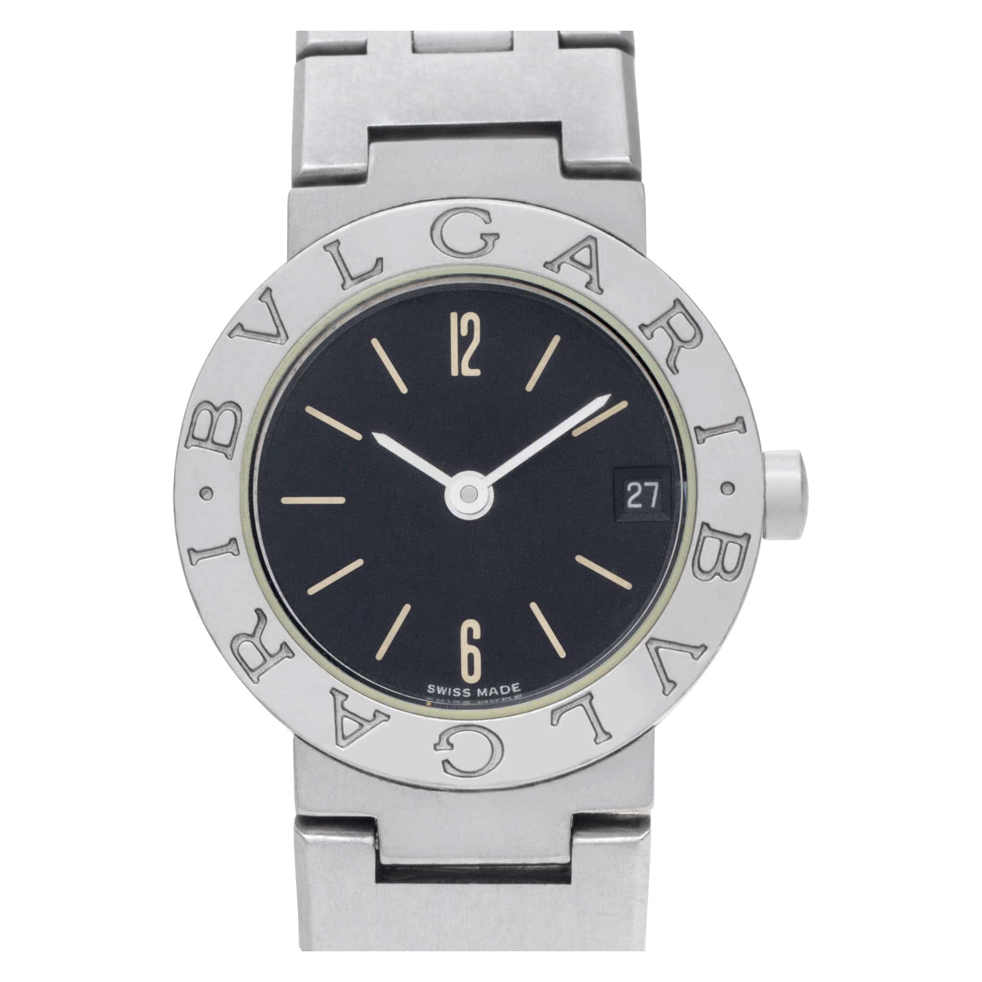 Bvlgari Bvlgari BB 23 SS Stainless Steel Black dial 23mm Quartz