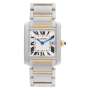 Cartier Tank Francaise W51012Q4 Stainless Steel White dial 25mm Quartz watch